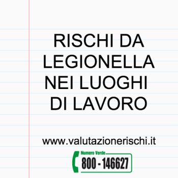 rischio legionella sicurezza sul lavoro