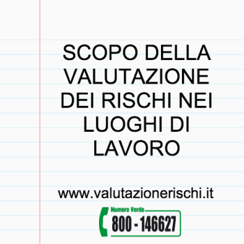 scopo valutazione dei rischi