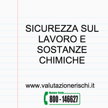 sicurezza sul lavoro per le sostanze chimiche