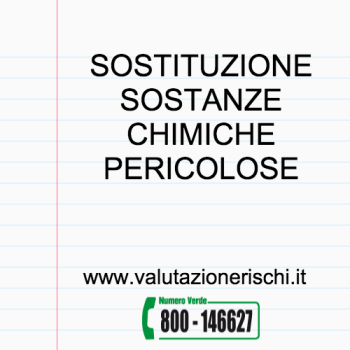 sostituzione sostanze chimiche pericolose